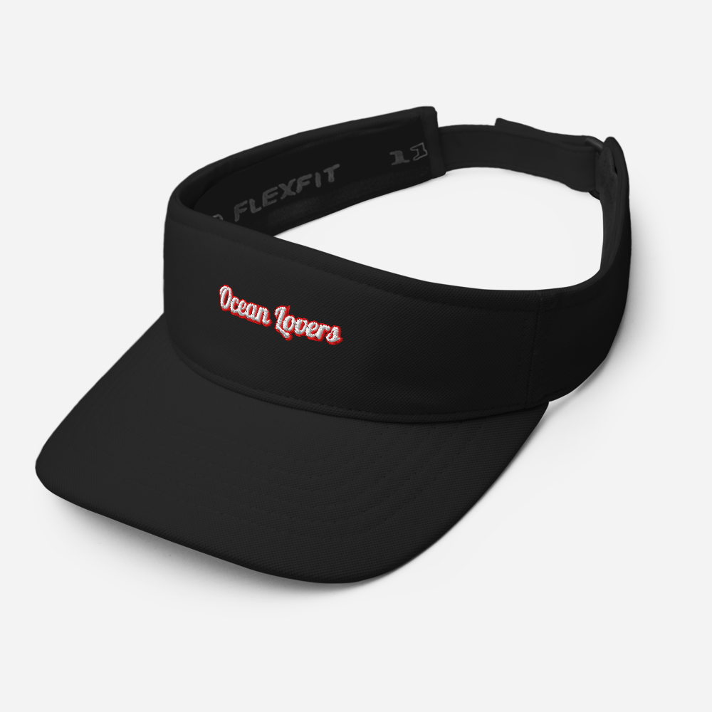 Ocean Lovers Silver Embroidered Visor – Unisex Adventure Sun Cap
