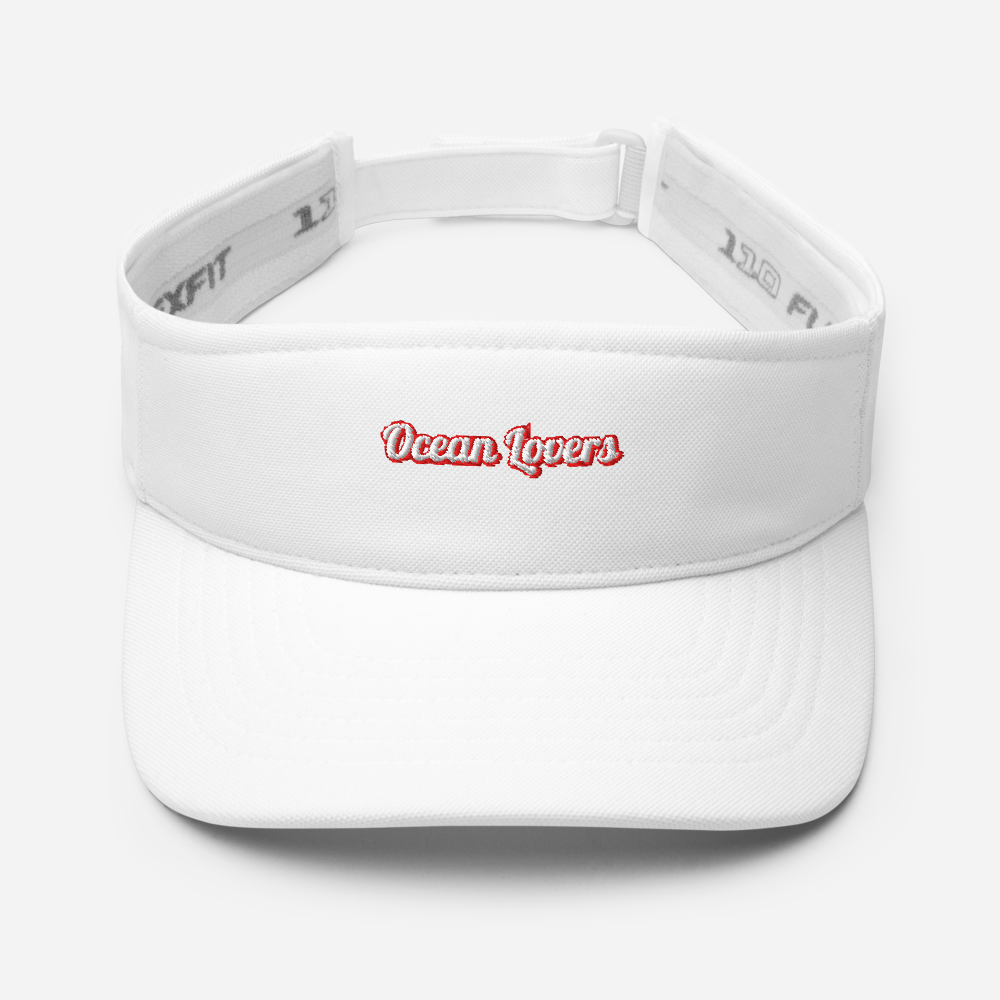 Ocean Lovers Silver Embroidered Visor – Unisex Adventure Sun Cap