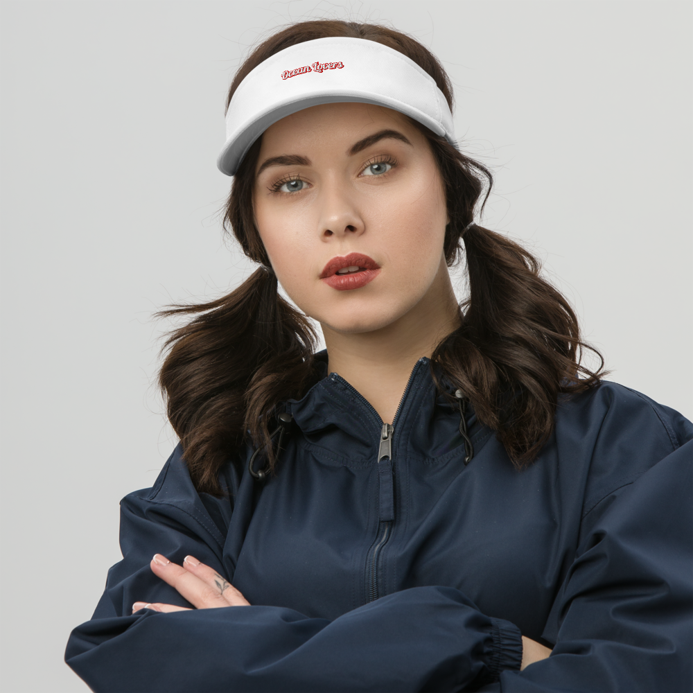 Ocean Lovers Silver Embroidered Visor – Unisex Adventure Sun Cap