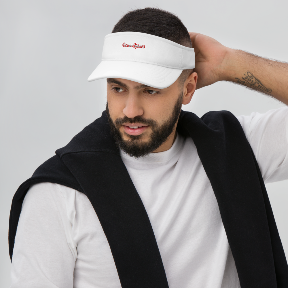 Ocean Lovers Silver Embroidered Visor – Unisex Adventure Sun Cap